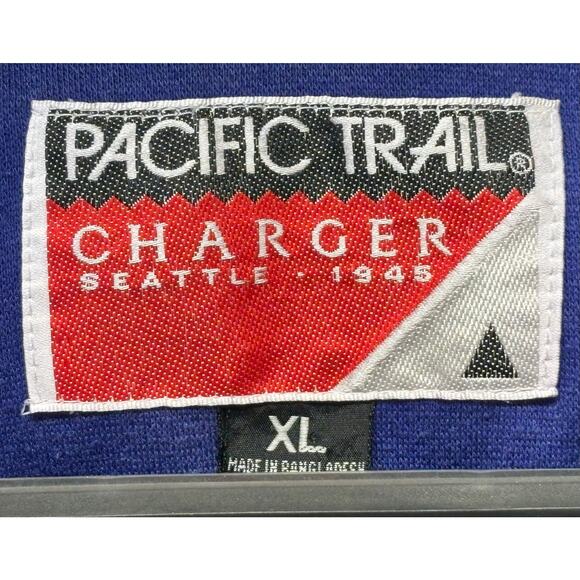 Vintage Pacific Trail Charger Jacket Size XL Teal and Navy with Hood - Picture 6 of 14